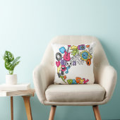 鮮やかかわいい音楽パーティードードルアート クッション (椅子)