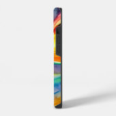 鮮やかかわいらしカラフルの夕日 iPhoneケース (左側面)