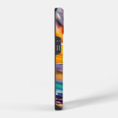 鮮やかかわいらしカラフルの夕日 iPhoneケース (右側面)