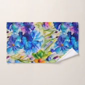 鮮やかかわいらしフローラウォータ色ハンドタオル ハンドタオル (ハンドタオル)