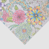 鮮やかつる植物との渦巻き葉が咲く 薄葉紙 (詳細)