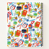 鮮やかでカスタマイズ可能な新学期パターン ノートブック (裏面)