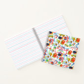 鮮やかでカスタマイズ可能な新学期パターン ノートブック (内部)
