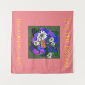 鮮やかでカラフルな楽しい雰囲気 タペストリー (正面(横))