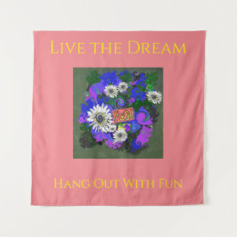 鮮やかでカラフルな楽しい雰囲気 タペストリー