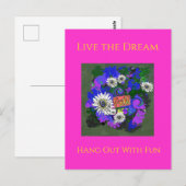 鮮やかでカラフルな楽しい雰囲気 ポストカード (正面/裏面)