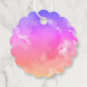 鮮やかでカラフルな楽しい「花嫁になる前の」ブライダルシャワー フェイバータグ (裏面)