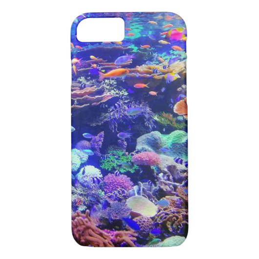 鮮やかでカラフルな熱帯魚のアクアリウム Case-Mate iPhoneケース (裏面)