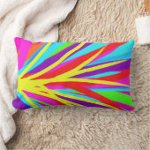 鮮やかでカラフルな絵筆はガーリーな芸術をなでます ランバークッション (ブランケット)