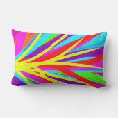 鮮やかでカラフルな絵筆はガーリーな芸術をなでます ランバークッション (裏面)