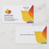 鮮やかで多彩な名刺 名刺 (正面/裏面)