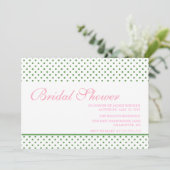 鮮やかで大胆なブライズシャワー 招待状 (スタンド正面)