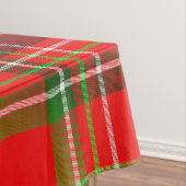 鮮やかで幾何学的なクリスマスのタータンチェックパターン テーブルクロス (インサイチュ)
