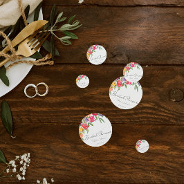 鮮やかで楽しいチューリップのブライズシャワー コンフェッティ