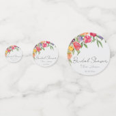 鮮やかで楽しいチューリップの花嫁シャワー コンフェッティ (裏面)