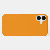 鮮やかで温かいオレンジ色が特徴のケース iPhoneケース (裏面横)