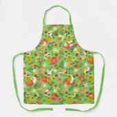鮮やかで美しいサラダ素材グリーン エプロン (正面)