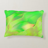 鮮やかで老けた緑に彫られた非常に少ない アクセントクッション (裏面)