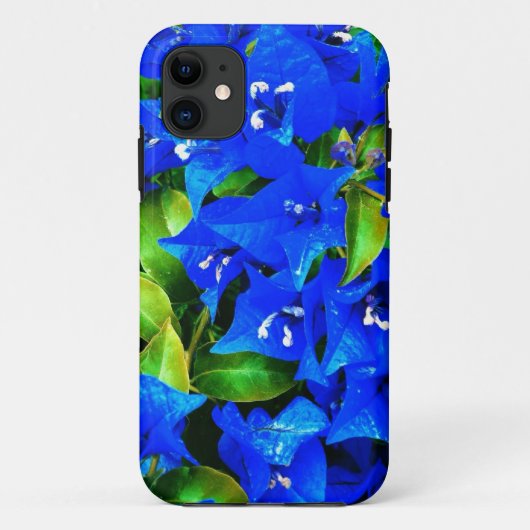 鮮やかで青いブーゲンビリアの花 Case-Mate iPhoneケース (裏面)