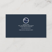 鮮やかで青くグランジなContractor大将の名刺 名刺 (裏面)