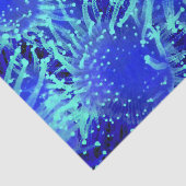 鮮やかで青く白熱［赤熱］光を放つな熱帯雲丹 薄葉紙 (詳細)