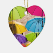 鮮やかとバカラフルンブレラ セラミックオーナメント (左)