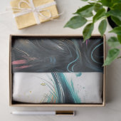 鮮やかなお洒落色の猫を切り離す 薄葉紙 (ギフト)