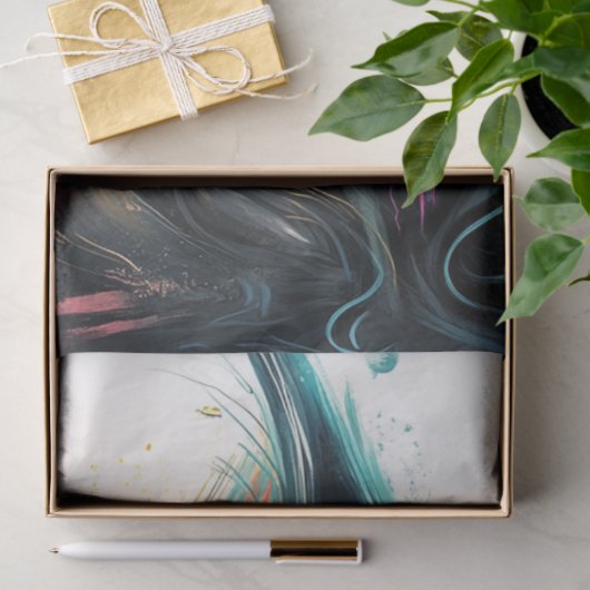 鮮やかなお洒落色の猫を切り離す 薄葉紙 (ギフト)