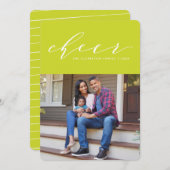 鮮やかなお祝いカード　楽しいホリデー写真カード シーズンカード (正面/裏面)