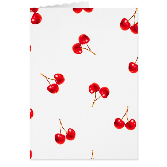 鮮やかなさくらんぼパターン (正面)