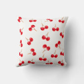 鮮やかなさくらんぼパターン クッション (裏面)