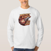 鮮やかなはっきりしたロケット打ち上げ長袖Tシャツ Tシャツ (正面)