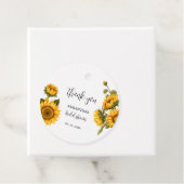 鮮やかなひまわり ブライダルシャワー フェイバータグ (インサイチュ)