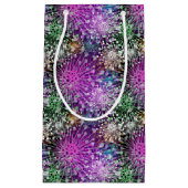 鮮やかなむらがあるパターン スモールペーパーバッグ (正面)