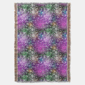 鮮やかなむらがあるパターン スローブランケット (正面縦)