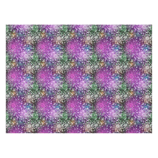 鮮やかなむらがあるパターン テーブルクロス (正面(横))