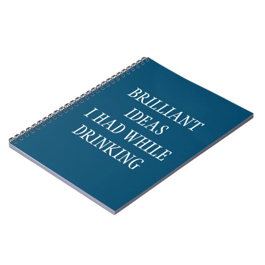 鮮やかなアイディアと飲みおもしろいことわざ ノートブック (左側)