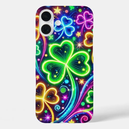 鮮やかなアイリッシュ・ケルトのシャムロック Case-Mate iPhoneケース (裏面)