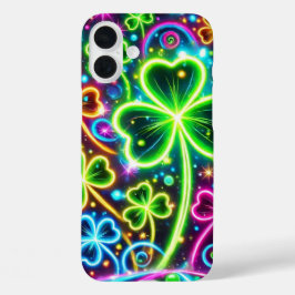 鮮やかなアイリッシュ・ケルトのシャムロック iPhone 16 PLUSケース