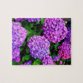 鮮やかなアジサイのパズル A vivid hydrangea puzzle. ジグソーパズル (横)