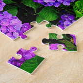 鮮やかなアジサイのパズル A vivid hydrangea puzzle. ジグソーパズル (側面)