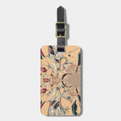 鮮やかなアフリカの万花鏡: もも色の喜び ラゲッジタグ (正面縦)