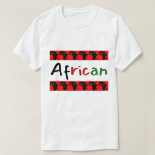 鮮やかなアフリカ風トレンディー Tシャツ