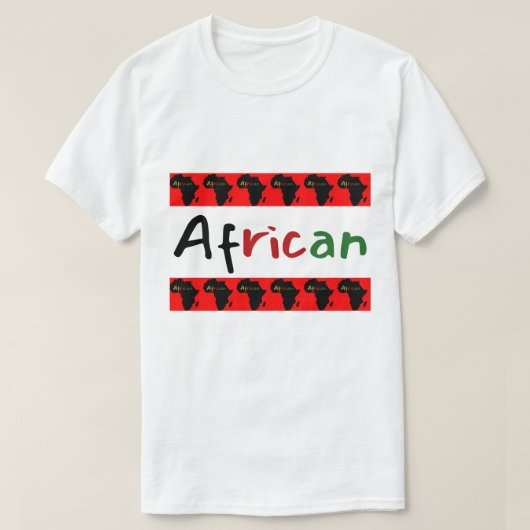 鮮やかなアフリカ風トレンディー Tシャツ (デザイン正面)
