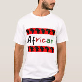 鮮やかなアフリカ風トレンディー Tシャツ (正面)