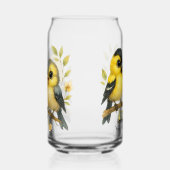 鮮やかなアメリカのゴールドフィンチガラス ガラス缶 (右)