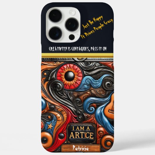 鮮やかなアートワークと印象的な目 Case-Mate iPhoneケース (裏面)