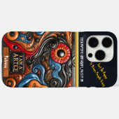 鮮やかなアートワークと印象的な目 Case-Mate iPhoneケース (裏面 (横))