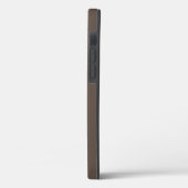 鮮やかなイエローオレンジとブラウンのレーシングストライプ Case-Mate iPhoneケース (裏面 / 左)