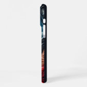 鮮やかなイルカの優雅さ iPhoneケース (左側面)